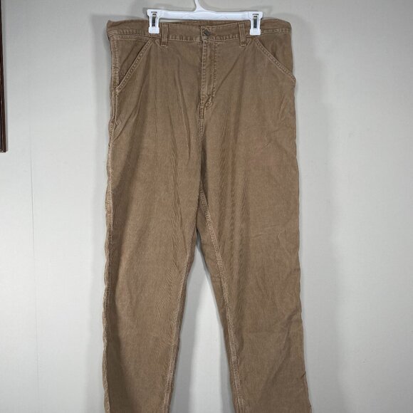 Carhartt WIP Single Knee Corduroy Pant Men's 36 x 32 Brown Casual Lined